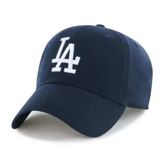 MLB Los Angeles Dodgers Clean Up Hat - Navy: Adjustable Cotton Baseball Cap image {2}