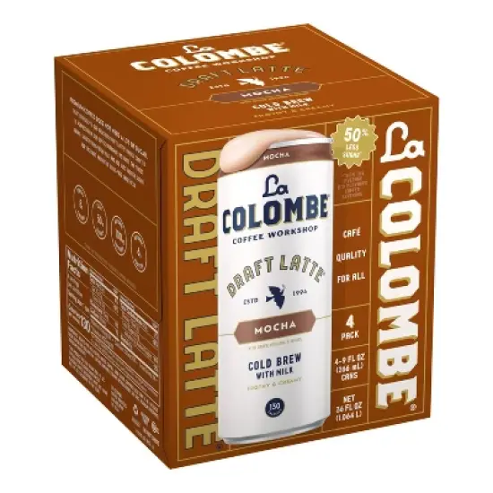 La Colombe Mocha Draft Latte - 4pk/9 fl oz Cans image {7}
