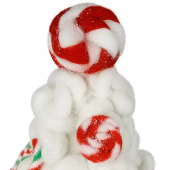 Northlight Plush Tree with Peppermint and Candy Canes Christmas Decoration - 16.5" image {6}