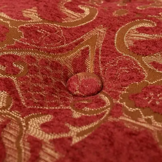 Jennifer Taylor Home Yolanda 24" Upholstered Round Accent Ottoman image {8}