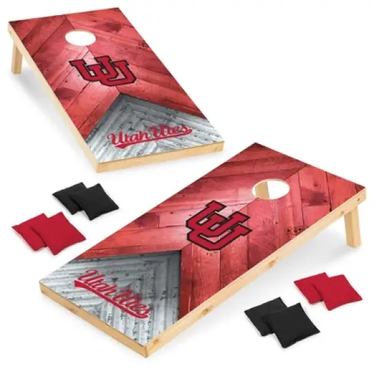 NCAA Utah Utes 2'x4' Wood Cornhole Set image {6}