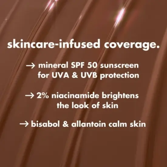 e.l.f. Halo Glow Skin Tint Light Coverage Foundation - Mineral SPF 50 - 1 fl oz image {7}