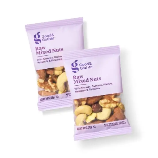 Unsalted Raw Mixed Nuts - 9oz/10ct - Good & Gather&trade; image {2}