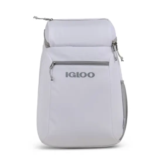 Igloo Marine 20" 9qt Backpack Cooler - White: Odor-Resistant, Outside Storage Pocket image {9}