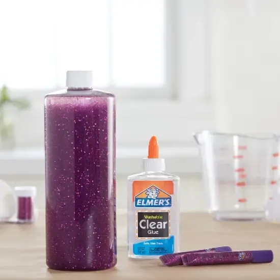 Elmer's 5oz Washable School Glue - Clear: Liquid Glue, Non-Toxic, Dries Clear, Ideal for Paper, Art & Stationery image {6}