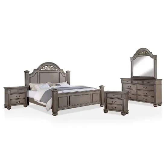 5pc Pennings Traditional Bedroom Set Gray - HOMES: Inside + Out image {26}
