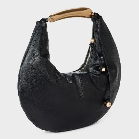 Metal Handle Crescent Handbag - A New Day&trade; image {1}