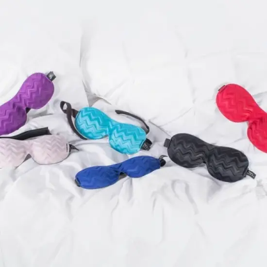 Bucky Chevron Sleep Mask - Blue Jade image {6}