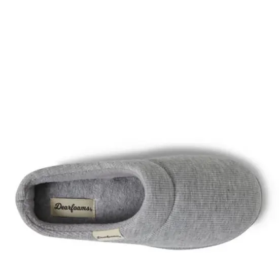 Dearfoams Women's Lacey Rib Knit Clog Slipper image {3}