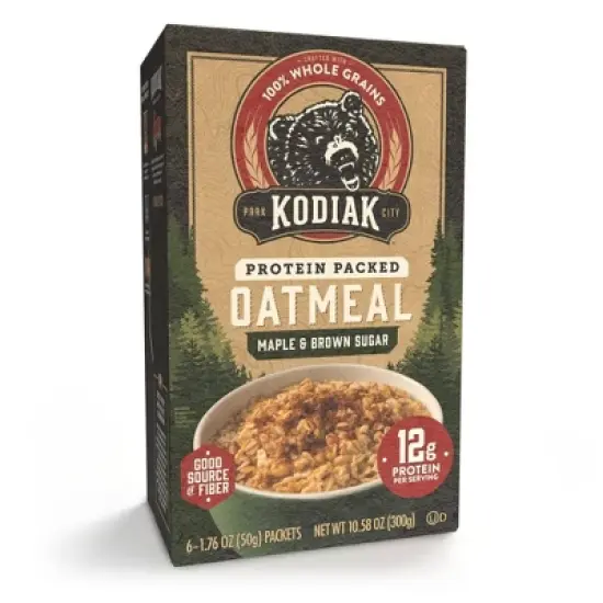 Kodiak Protein-Packed Instant Oatmeal Maple & Brown Sugar - 6ct image {7}