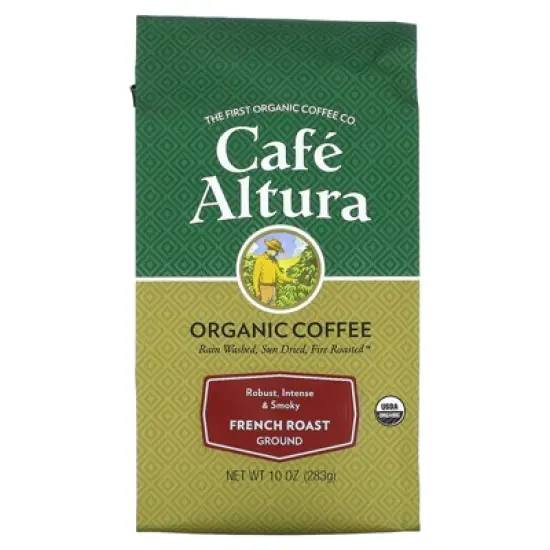Cafe Altura Organic Coffee, French Roast, Ground, 10 oz (283 g) image {3}
