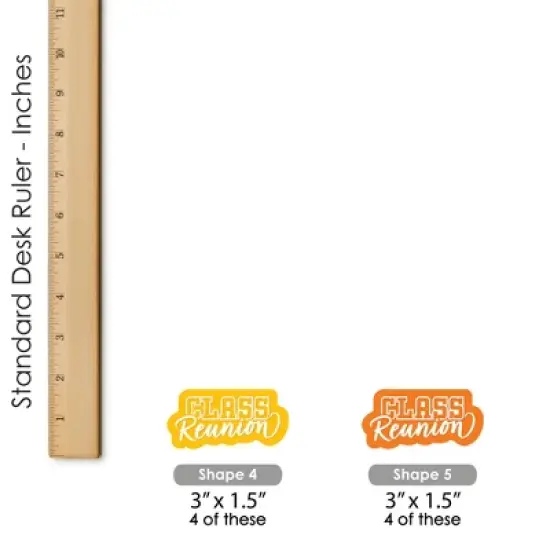 Big Dot of Happiness Still Got Class - Dessert Cupcake Toppers - High School Reunion Party Clear Treat Picks - Set of 24 image {6}