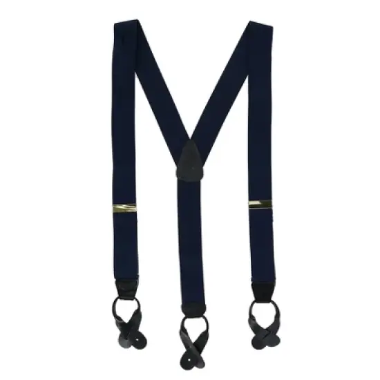 CTM Men's Elastic Button End Suspenders image {4}