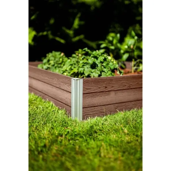 Vita 48"x48" Urbana Square Garden Bed Espresso image {1}