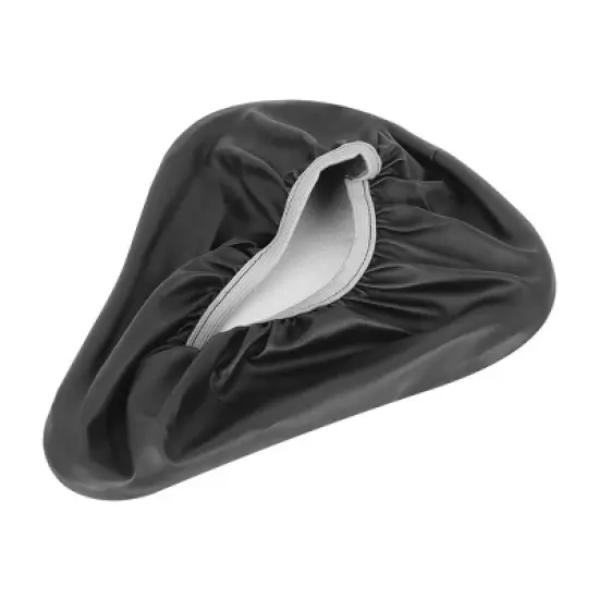 Unique Bargains Waterproof Black Bicycle Seat Cover Cushion Pad Soft Saddle Seat Cover image {5}