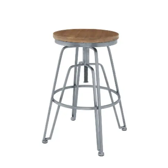 Metal and Wood Stools - Linon image {9}
