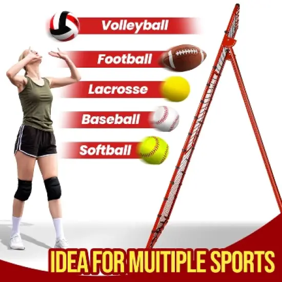 PLAYAPUT 7x4FT  5-Angle Rebounder Net , Red image {1}