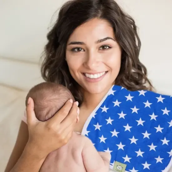 5pk Urban Baby Burp Cloths, Organic Burping Cloth for Babies, Burp Rags for Baby Girls, Boys image {2}