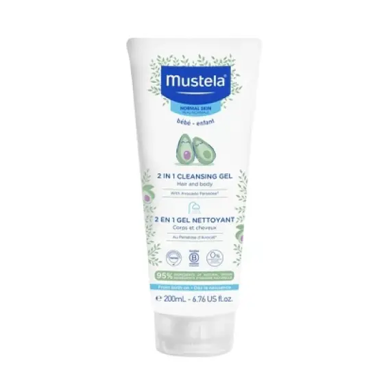 Mustela 2-in-1 Cleansing Gel Baby Body Wash and Baby Shampoo - 6.76 fl oz image {4}
