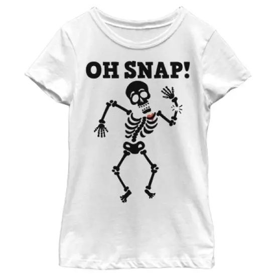 Girl's Lost Gods Halloween Oh Snap Skeleton T-Shirt image {5}