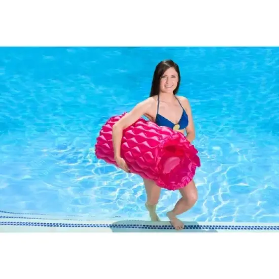 Poolmaster Roll 'N Go Swimming Pool Mattress Float - Pink image {1}