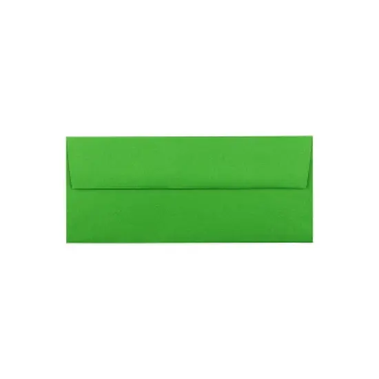 JAM Paper Peel & Seal #10 Business Envelope 4 1/8" x 9 1/2" Christmas Green 500/Pack (86555H) image {1}