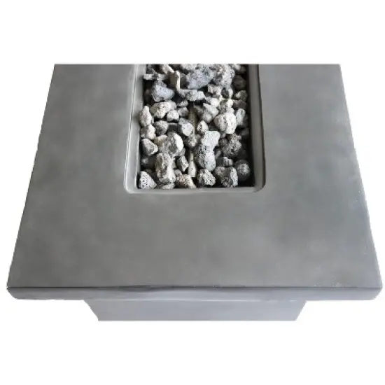 24" H Concrete Outdoor Fire Pit Table with Propane/Natural Gas Compatibility image {8}