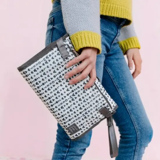 Petunia Pickle Bottom Nimble Clutch Diaper Changer in Love Mickey Mouse image {3}