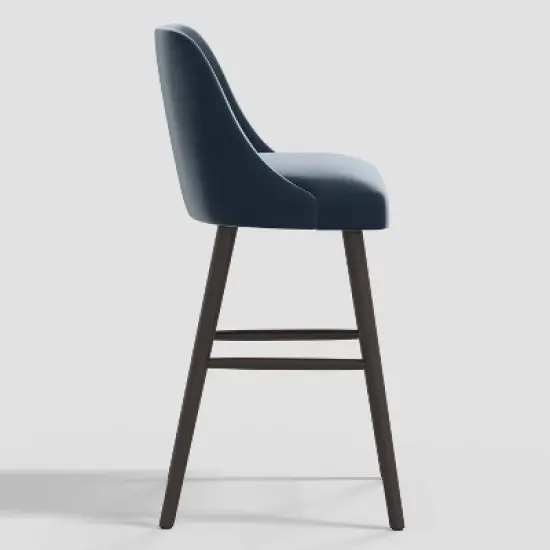 Geller Modern Counter Height Barstool in Shiny Velvet - Threshold&trade; image {2}