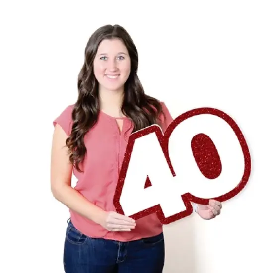 Big Dot of Happiness We Still Do - 40th Wedding Anniversary - Guest Book Sign - Anniversary Party Guestbook Alternative - Signature Mat image {4}