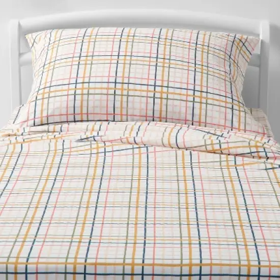 Plaid Print Cotton Kids' Sheet Set - Pillowfort&trade; image {4}