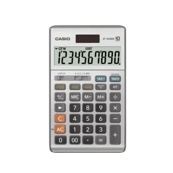 Casio JF100 Professional Desktop Calculator - Silver image {1}