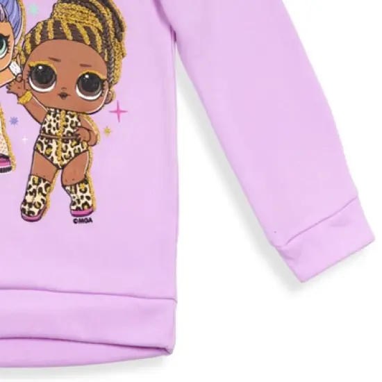 L.O.L. Surprise! Diva Drag Racer Bon Bon Fierce Fleece Pullover Hoodie and Leggings Outfit Set Little Kid to Big Kid image {7}