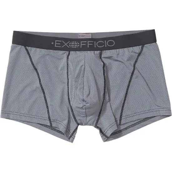 ExOfficio Give-N-Go 2.0 Sport Mesh 3" Boxer Briefs - Steel Onyx/Black image {3}