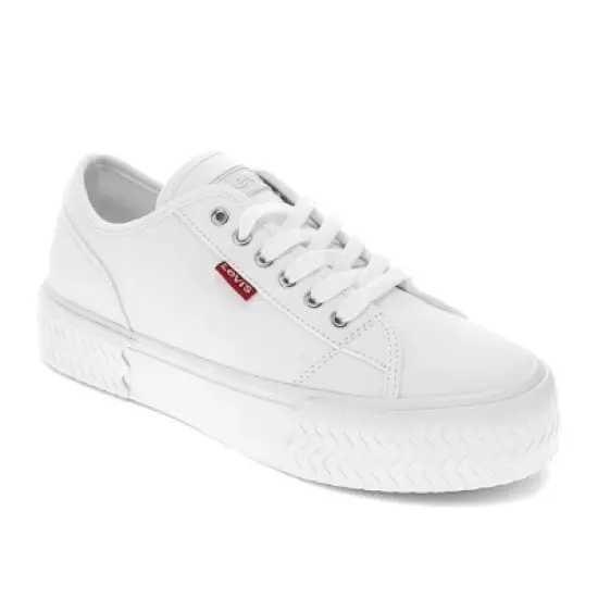 Levi's Womens Mdrn Lo Stacked Canvas Textured Casual Platform Sneaker Shoe image {7}