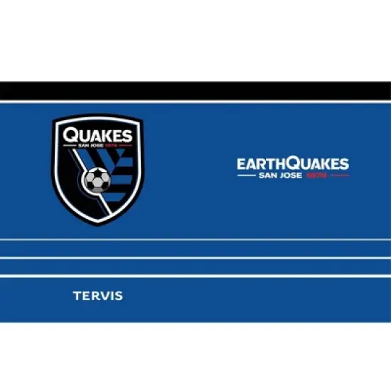 MLS San Jose Earthquakes 20oz MVP Stripe Stainless Steel Tumbler image {1}