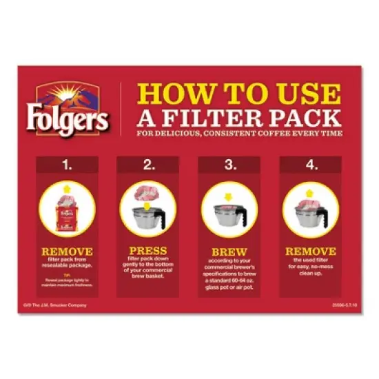 Folgers Coffee Filter Packs, Special Roast, 0.8 oz, 40/Carton image {4}