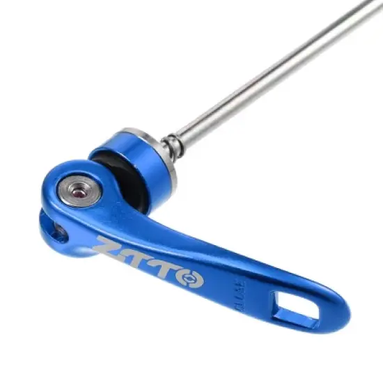 Unique Bargains Bicycle Quick Release Axles Skewers Lever Front Rear 5.91" 7.48" Blue 2 Pcs image {5}