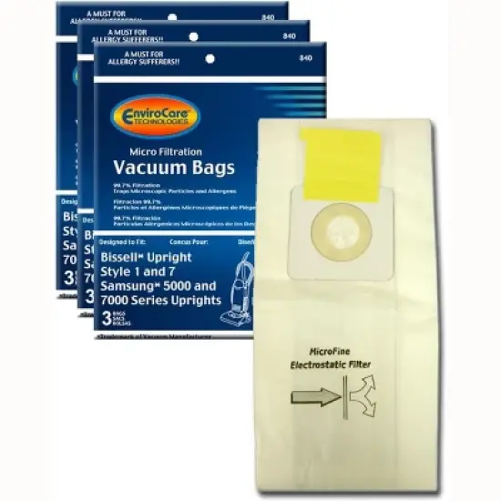 Bissell Style 1 and 7 Upright Vacuum Bags -9 Pk image {8}