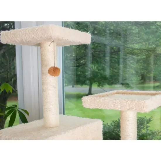 Armarkat Multi-Level Real Wood Cat Tree With Two Spacious Condos, Perches for Kittens Pets Play A6702 image {4}