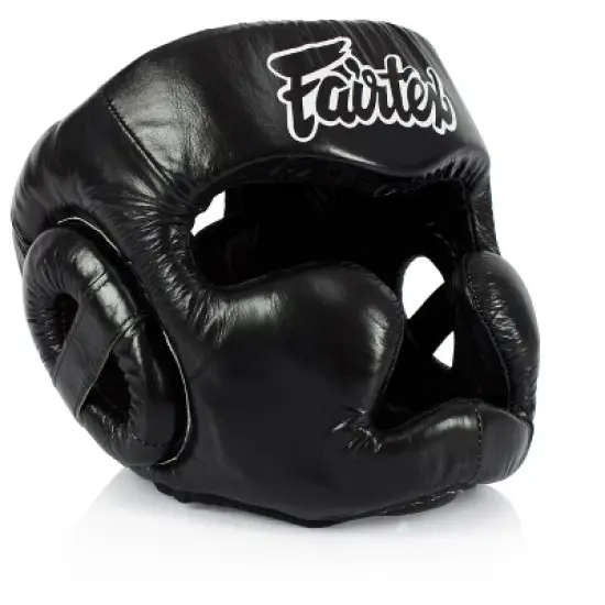 Fairtex HG13 Full Head Black Headgear image {5}