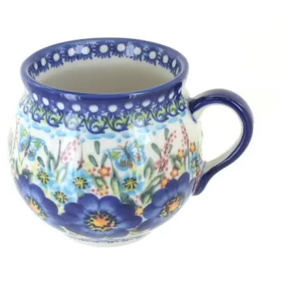 Blue Rose Polish Pottery 455 Vena Bubble Mug image {12}