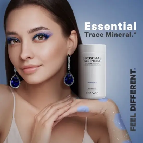 Codeage Liposomal Selenium Supplement, Trace Mineral Selenomethionine, 6-Month Supply, Vegan - 180ct image {6}