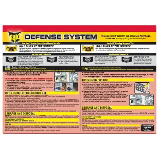 Raid Double Control Indoor Small Roach Killer with Egg Stoppers - 12+3ct image {10}