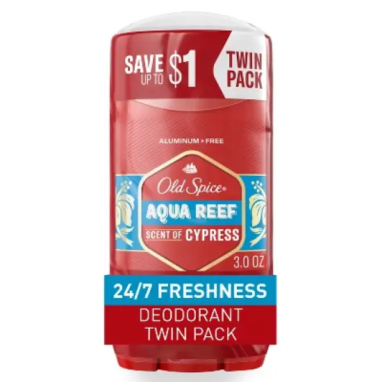 Old Spice Deodorant Aqua Reef Twin Pack - 3oz/2pk image {8}