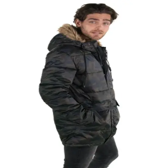 Members Only Men's Snorkel Puffer Jacket image {2}