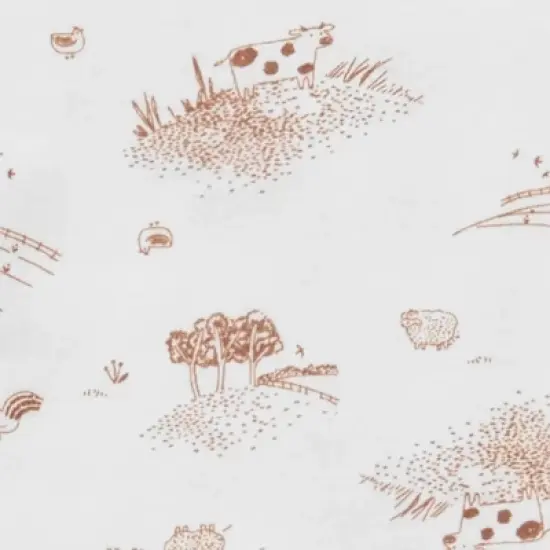 Carter's Just One You&reg; Baby 3pc Footed Hat Top & Bottom Set - White/Brown image {1}