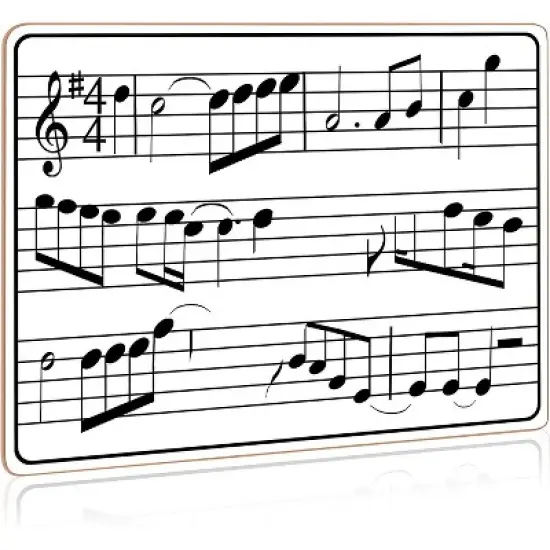 SCRIBBLEDO Music Staff Dry Erase Board 9"x12" &ndash; Reusable Music Notation Whiteboard for Students, Teachers & Classroom Learning image {7}