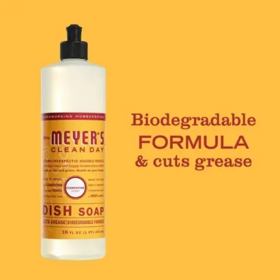Mrs. Meyer's Clean Day Dish Soap - Clementine - 16 fl oz image {3}