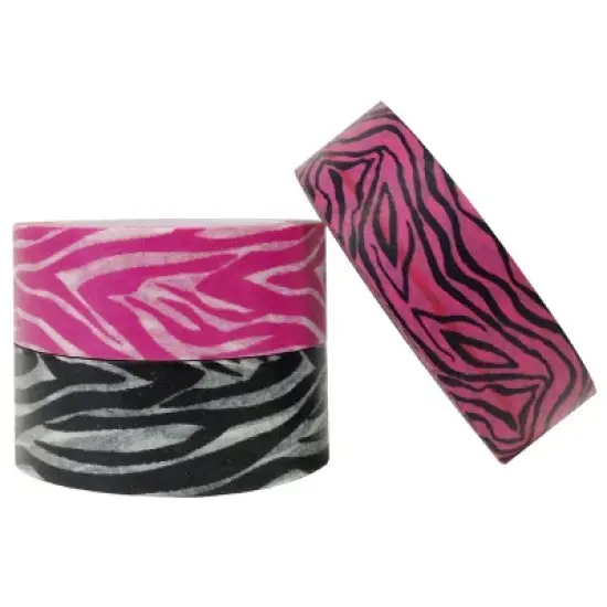 Wrapables Wild Side Washi Masking Tape (Set of 3) image {2}